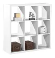 Bücherregal Raumteiler Standregal Raumtrenner Wandregal 9 Fächer Weiß