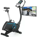 Ergometer Atlantis mit iConsole und Kinomap App - Schwarz