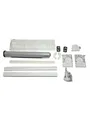 Schellenberg Aufsatzrollladen Komplettset PVC Mini  80 x 100 cm weiß/grau, 20097