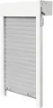 Schellenberg Aufsatzrollladen Komplettset PVC Mini  80 x 100 cm weiß/grau, 20097