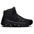 On Cloudrock Waterproof Wanderschuhe Damen in black-black, Größe 38