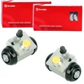 2x BREMBO RADBREMSZYLINDER 17,46mm passend für CITROËN C1 PEUGEOT 107 TOYOTA