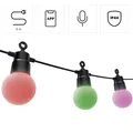 Hama Smarte LED-Lichterkette WLAN-Lampenkette Außen IP44 RGB App Farbwechsel 8m