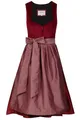Edelnice Trachtenmode Exklusives Designer Midi Dirndl Luise Samt rot inkl. Dirndlschürze Gr. 32-54 (DE/NL/SE/PL, Numerisch, 42, Regular, Regular, rot)