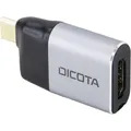 Dicota USB-C to HDMI Mini Adapter with PD (4k/100W) silver (HDMI, 1.15 cm) (D32047)
