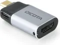 Dicota USB-C to HDMI Mini Adapter with PD (4k/100W) silver
