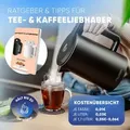 Stillstern Wasserkocher mit Temperatureinstellung [1,7L | 40-55-70-85-100°C], 12 Std. Warmhalten, Präzisionsausguss aus Edelstahl, Anti-Fingerpri...