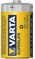 Varta Superlife Batterien, D, 2er-Pack