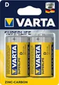 8 x Varta SuperLife Mono D MN1300 R20 LR20 1,5V Zink-Kohle Batterien im 2er Bli.