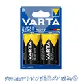 4 x Varta 2020 Mono D R20 Zink Kohle Batterie 1,5V Superlife 2 x 2er VPE