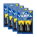 4x Varta Super Life Mono D MN1300 R20 LR20 1,5V Zink Kohle Batterien Typ 2020