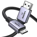 UGREEN Mini HDMI Kabel 8K Mini HDMI auf HDMI Kabel Mini HDMI 2.1 Kabel mit Ethernet 3D Full HD 1080P HDR ARC kompatibel mit Raspberry Pi 4, Kamera, TV usw.(2M)
