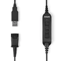 Snom ACUSB USB-Adapterkabel verbindet A100M / D-Headsets mit allen Snom-Festnetztelefonen mit USB-Anschlüssen,00004343