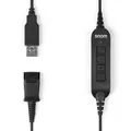 Snom ACUSB USB-Adapterkabel verbindet A100M / D-Headsets mit allen Snom-Festnetz
