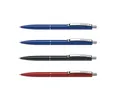 4x Schneider Kugelschreiber K15 mit Clip & Metallspitze 2x blau,1x rot + schwarz