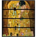Wallario Möbelfolie Der Kuss von Klimt gelb