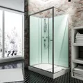 SCHULTE Komplettdusche "Express Plus Ibiza", BxHxT: 204 x 120 x 80 cm - silberfarben