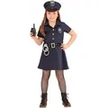 Kostümierte Wache Polizistin Polizistin Karnevalsball 8-10 Jahre Alt