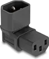 Delock - Netzteil - power IEC 60320 C13 zu IEC 60320 C14 10 A - 90°-Stecker - Schwarz (80472)