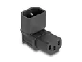 Delock Netzadapter IEC 60320 - C14 auf C13 Stecker Buchse 10 A 90°