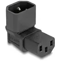 DeLOCK Netzadapter IEC 60320 - C14 auf C13, Stecker / Buchse, 10 A, 90° gewinkelt