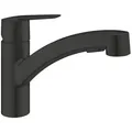 GROHE Küchenarmatur Start 303072431, schwarz matt, Hochdruck, 90° schwenkbar, ausziehbarer Auslauf