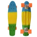 MUWO Cruiser Penny Board Mini Skateboard im Retro-Stil mit PU-Rädern, 55 cm Länge für Anfänger und Profis (gelb)