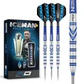 RED DRAGON Gerwyn Price Iceman Originals 24 Gramm Original - Tungsten Dartpfeile Set with Flights and Stems
