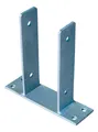 BURI Pfostenträger U Pfostenträger für Zaunpfosten 9x9 cm zum Aufschrauben verzinkt Pfost