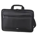 Hama Laptop Tasche bis 15.6 Zoll (Notebook Tasche für Laptop, Tablet, MacBook, Chromebook bis 15,6 Zoll, Umhängetasche als Arbeitstasche oder Schultasche für Herren und Damen) schwarz