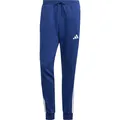 adidas Essentials Three Stripes Fleece Pants dark blue-white (043A) M