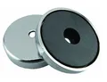 Rundmagnet, Runder Magnet, Magnet Scheibe, 67 x 9,5 mm, bis 29 kg, verchromt