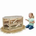 Kleintierkäfig Hamsterkäfig Nagerkäfig Holz Stall Nagerstall Käfig Kleintier