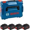 Akku ProCORE 18V 5.5Ah Professional, 4 Stück blau/schwarz, L-BOXX, AMPShare Alliance