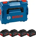 Bosch Professional 18V System Akku ProCORE Set: 4x GBA 18V 5.5Ah (inkl. Einlage für Starter-Sets, in L-BOXX)