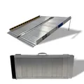 TRUTZHOLM Rollstuhlrampe klappbar 91 cm Traglast 272 kg Alu grau Auffahrrampe