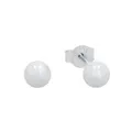 Amor Ohrstecker 925 Sterling Silber Damen Ohrschmuck, 0,5 cm, Silber, Kommt in Schmuck Geschenk Box, 9062843