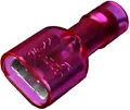 Intercable ICIQ128FHVI vollisolierte Flachsteckhülse, 0,5-1mm², 2,8x0,8mm, rot, 100 Stück (180827)
