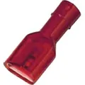 Intercable ICIQ128FHVI Vollisolierte Flachsteckhülse 0,5-1qmm 2,8x0,8 rot