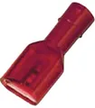 Intercable 180827 Flachsteckhülse Steckbreite: 2.80mm Steckdicke: 0.80mm Vollisoliert Rot 100St.