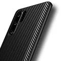 AVANA Hülle für Huawei P30 Pro, P30 Pro New Edition Schutzhülle Flexibles Slim Case Schwarz Schutz Silikon TPU Kratzfest Kohlefaser Bumper Cover Carbon Optik