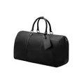 DRAKENSBERG Weekender 'James' (50cm) - Klassische Leder Reisetasche, Damen, Herren, offizielles Flug-Handgepäck, 30L - Schwarz, DR00440