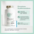 Cosphera Hyaluronsäure hochdosiert 500mg, 90 vegane Hyaluron Kapseln im 3 Monats