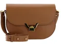COCCINELLE Dew Crossbody Grained Leather Umhängetasche Tasche Cuir terracotta