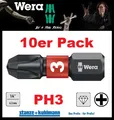 10 STÜCK Bit 851/1 IMP DC PH3 Länge 25 mm 1/4 Zoll C6,3 Impaktor Diamant