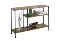 SoBuy Konsolentisch FSB35, mit 3 Ablagen Metall Flurtisch Dekotisch Sideboard Beistelltisch