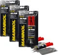 3x Mannol 9918 2K Reperatur Kleber  Stoßstange Stoßfänger Kunstoffkleber