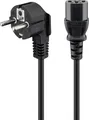 Goobay Kaltgeräte Anschlusskabel Schwarz 5 m Kabel Strom/Netzteil Stromkabel 5 m IEC (51320)