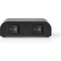 Nedis Lautsprecher Control Box| 2-Port| Anschlussklemmen| Lautsprecherimpedanz 4-16 (ASWI2602BK)