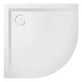 Hoesch Muna Viertelkreisduschwanne 900 x 900 mm (550 mm Radius) - Steingrau
